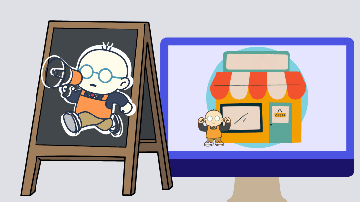 強みを伝えてホームページが営業マンになっているイメージ