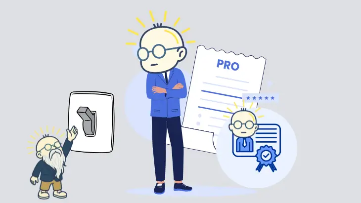 外構関連資格のロゴと信頼感を伝える資料風画像