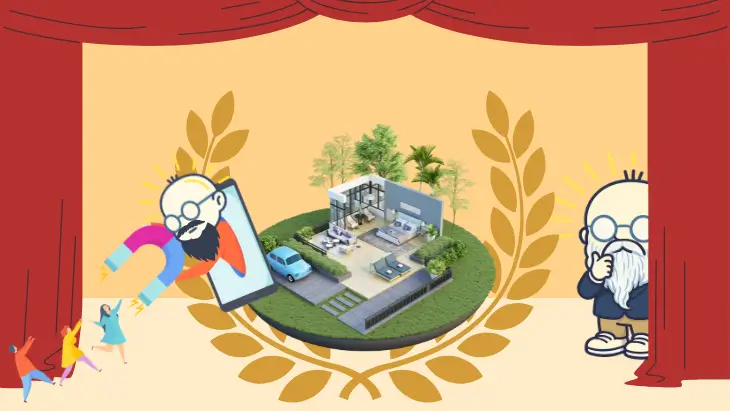 権威性の見せ方で変わる集客効果を表現したビジュアル