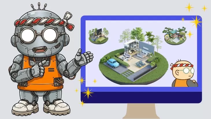 施工事例を地道に積み上げる外構業者のホームページ運営イメージ