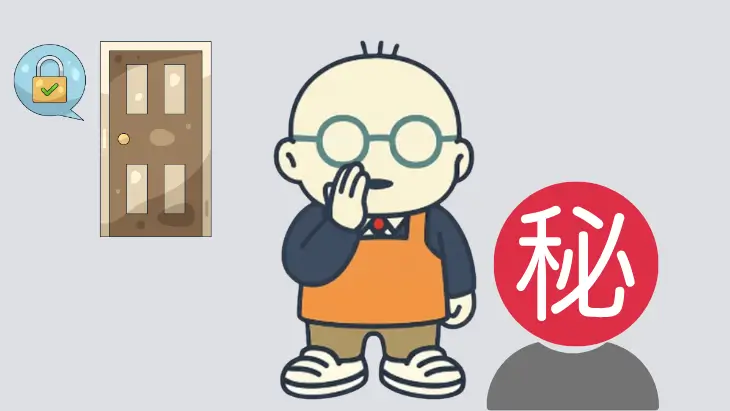 衛生要因を損なわないよう、1対1で建設的な指導（叱る）を行っているイメージ