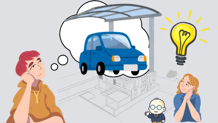 寸法ではなく生活シーンで伝える様子のイラスト